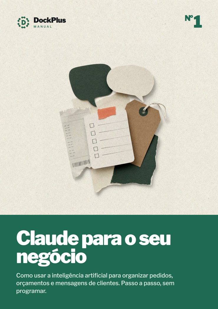Capa do ebook Claude para o seu negócio, DockPlus Manual Nº 1